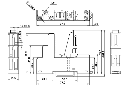 hn继电器ahn211y2n控制盘用功率继电器